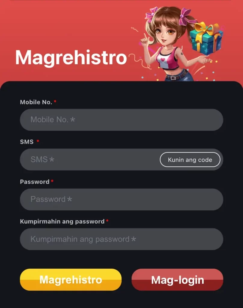 333JL online casino register form with login access games platform and mobile app download option